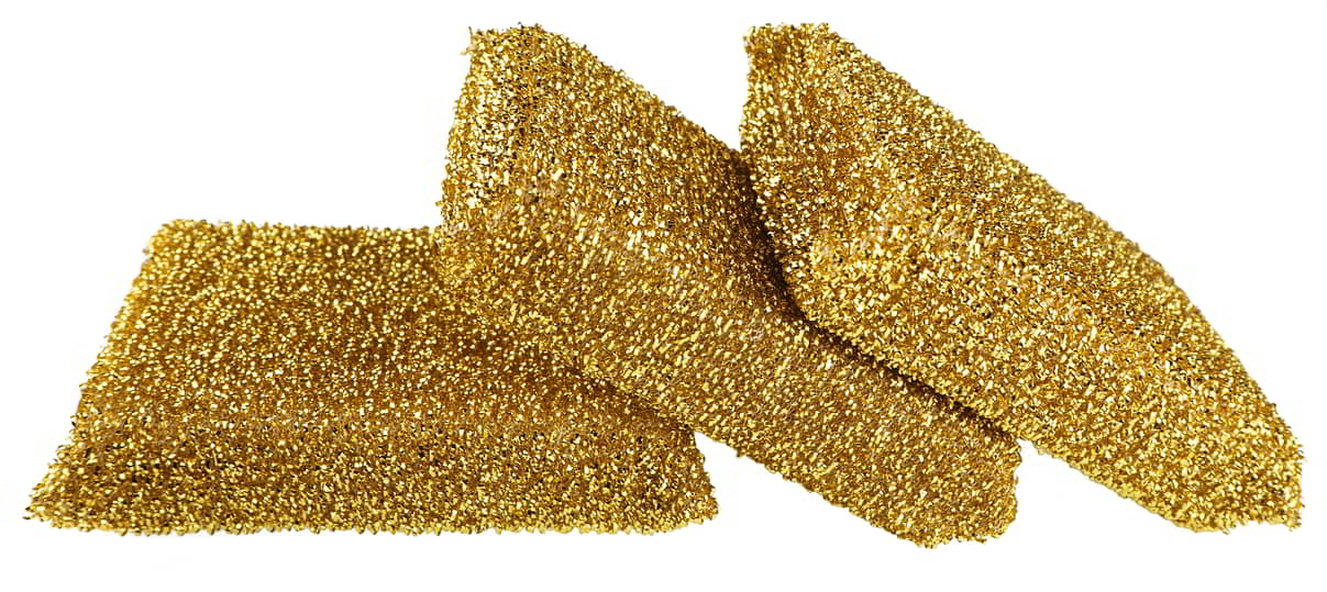 Wytrzymały zmywak kuchenny, pokryty warstwą delikatnej metalowej siateczki o specjalnych właściwościach. Idealnie sprawdza się podczas usuwania ciężkich zabrudzeńz teflonu i innych delikatnych powierzchni a także podczas szorowania przypalonych i inten...