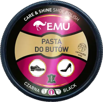 Pasta do butów EMU czarna puszka 50ml