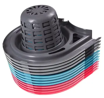 Plastikowe wiadro o pojemności 14 litrów do sprzątania. Posiada plastikową, wygodną rączkę oraz wyciskacz, przeznaczony do różnego rodzaju mopów: sznurkowych, paskowych oraz typu sukienka. Wymiar wiaderka mierzony w najszerszych miejscach:

     *Sze...