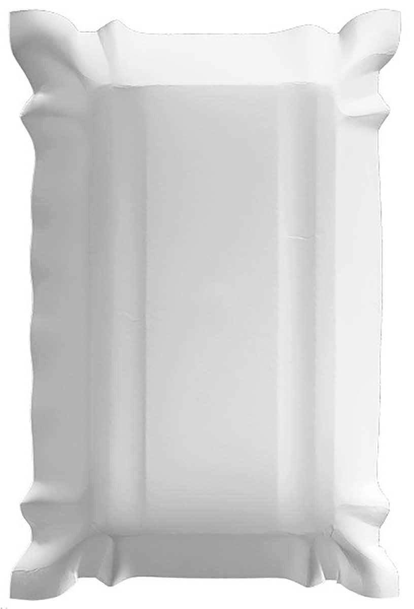 Tacka papierowa biała 14x20 cm, opakowanie 100 sztuk do żywności