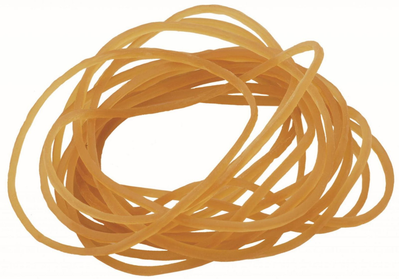 Gumki recepturki 43mm 250g TETIS beżowe elastyczne do papieru