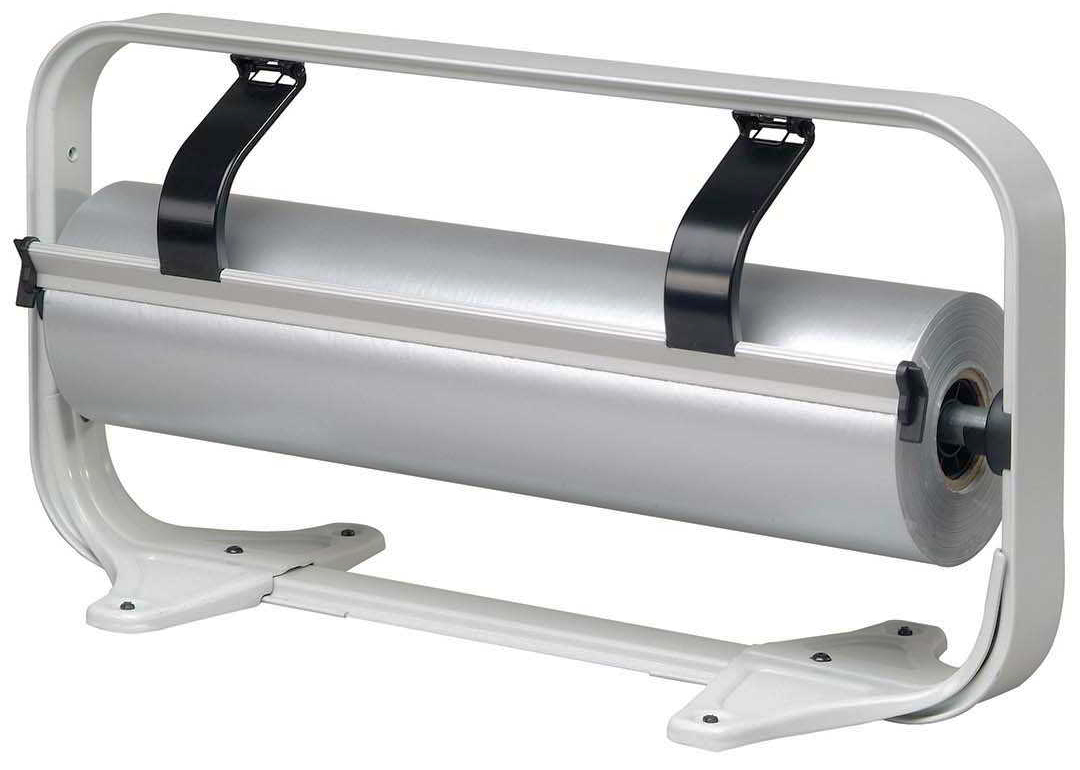 Odrywacz do papieru max 50cm na blat Urządzenie przeznaczone jest do odcinania papieru pakowego na rolce o szerokości: 50cm. Mocuje się go na blacie, co pozwala na zaoszczędzenie czasu i miejsca na pakowanie wyrobów.