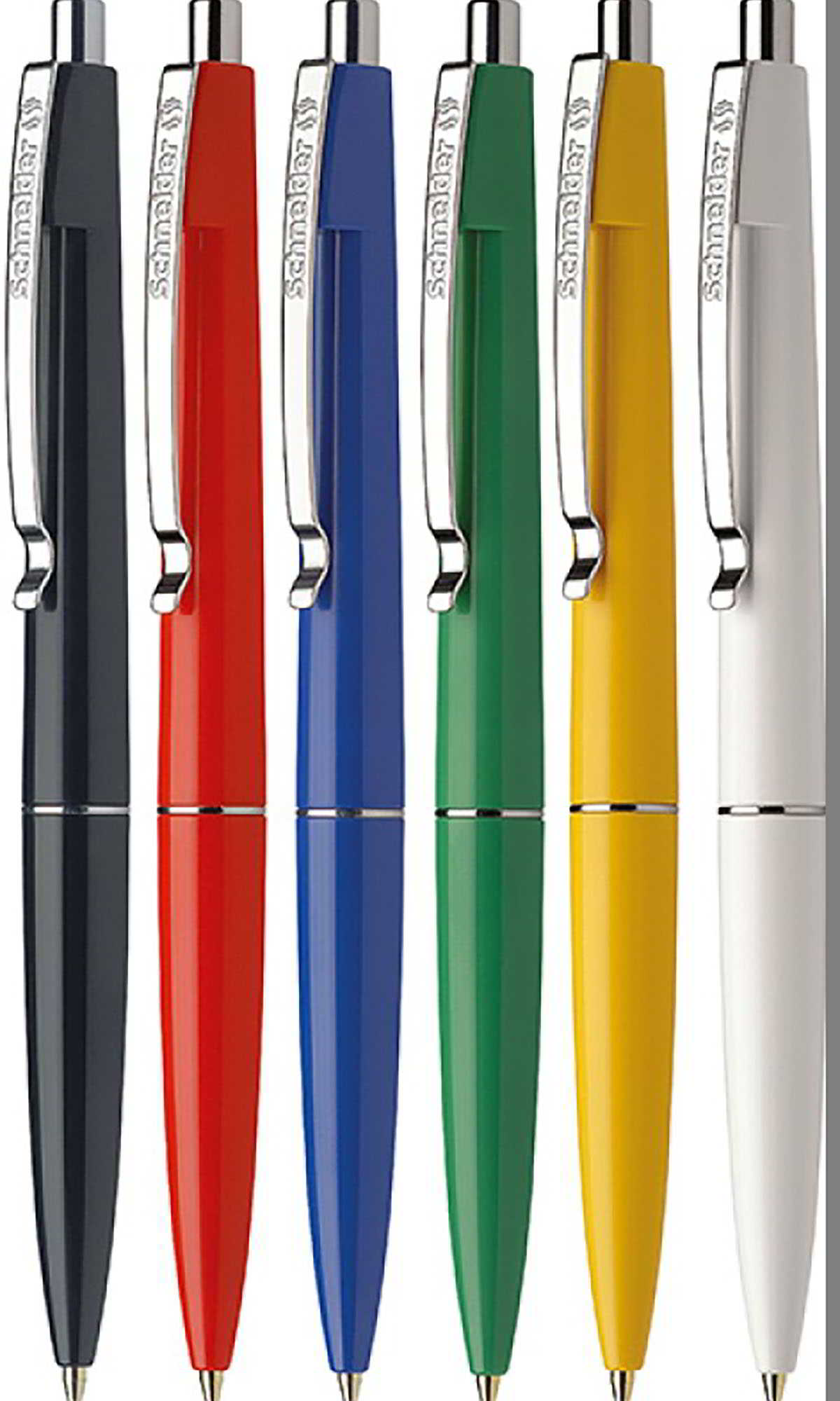 Automatyczny długopis w zgrabnej, błyszczącej obudowie z wygiętym klipsem. Wymienny wkład, dostępny w różnych kolorach.