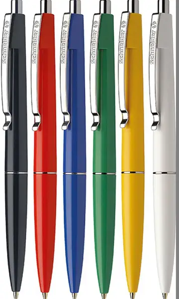 Automatyczny długopis w zgrabnej, błyszczącej obudowie z wygiętym klipsem. Wymienny wkład, dostępny w różnych kolorach.