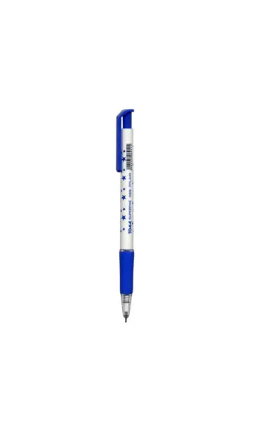 Długopis Toma Superfine 0,5mm automatyczny niebieski z wzorem gwiazdek
