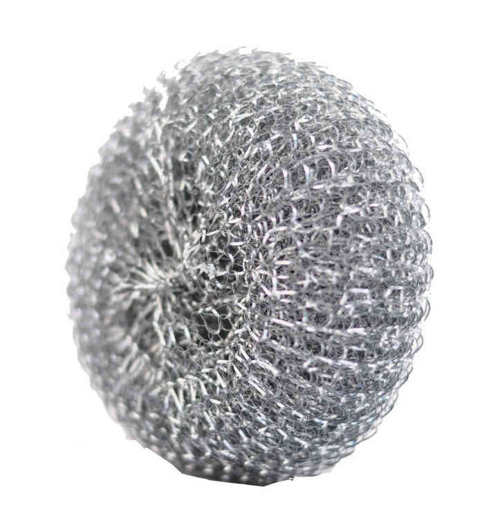 Druciak METALOWY 30g 1szt Druciak metalowy 30g do czyszczenia naczyń, ze stali galwanizowanej, okrągły kształt.