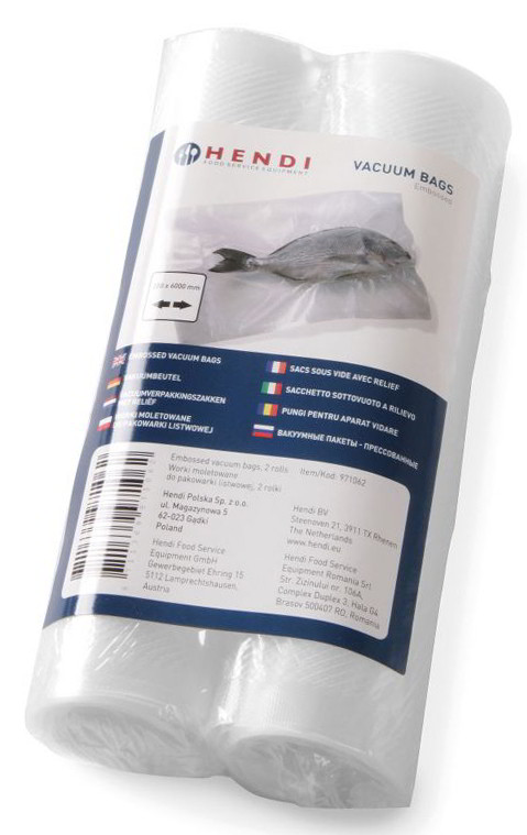 Rękaw do pakowanie próżniowego. Dzięki usunięciu powietrza z opakowania proces psucia się produktów spożywczych jest znacznie spowolniony. Worki nadają się do pakowania i przechowywania produktów surowych, np.: mięs, ryb, serów, warzyw, owoców, grzybów...