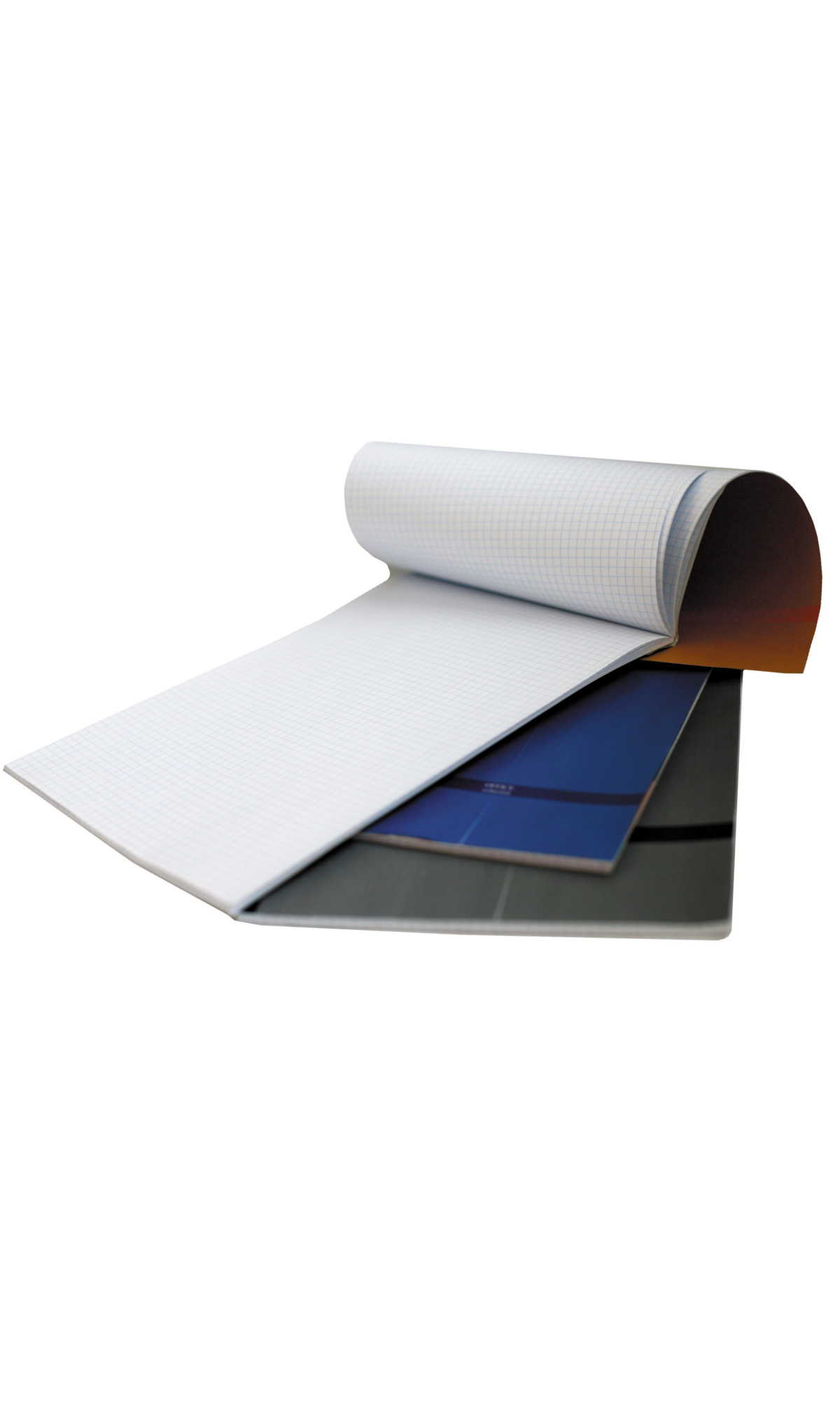 Notes biurowy, w formacie: A4, 100 kartek. W kratę. Nowoczesny design.
