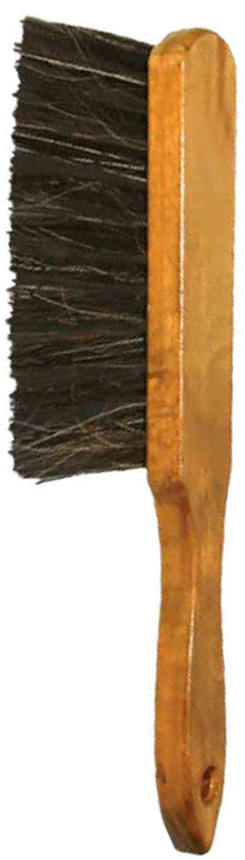 Krótka zmiotka wykonana na bazie oprawy drewnianej lakierowanej. Zastosowane włosie to PET/PCV. Szerokość robocza włosia: 17cm.

