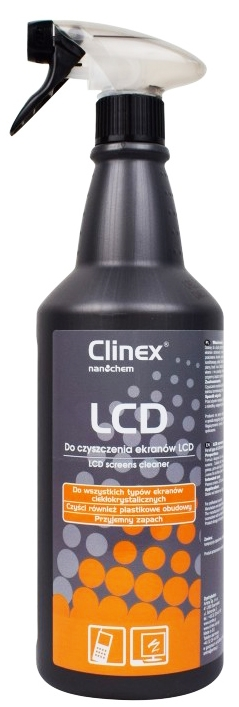 Płyn Clinex LCD 1L do czyszczenia ekranów LCD w butelce ze spryskiwaczem