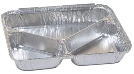Foremka alu OBIADOWA do zamykania TRÓJDZIELNA 227X177X30  380/220/160ml 100szt
