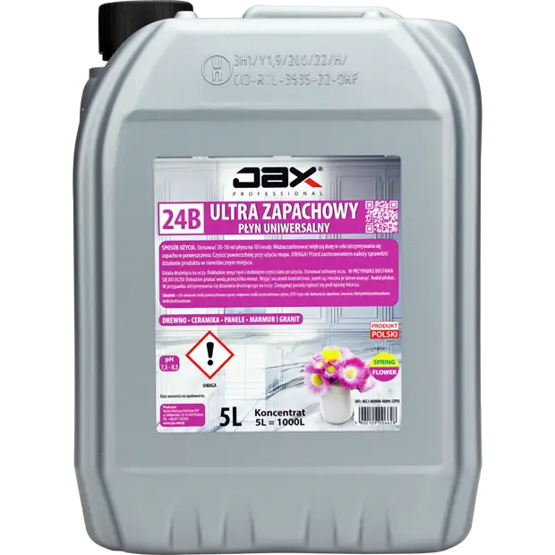 JAX Płyn uniwersalny kwiatowy 24B 5L ultra zapachowy