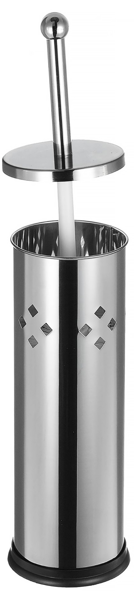 Szczotka do WC tuba E11 połysk wykonana została z wysokiej jakości stali nierdzewnej. Posiada oryginalny kształt i jest łatwy w utrzymaniu czystości oraz odporny na korozje.
Wymiary:

     *Wysokość całości: 38cm
     *Średnica pojemnika: 9cm      ...