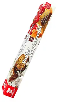Papier do pieczenia 38cm/8m/120g box obustronnie silikonowany, o gramaturze 40 g/m2