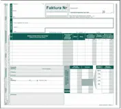 DR Faktura BRUTTO 2/3 A4 WielokopiaTyp 122-2E
