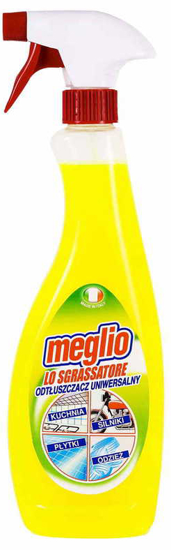 Meglio płyn odtłuszczający 750 ml cytrynowy w sprayu z białą i czerwoną głowicą