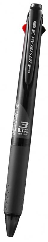 Długopis kulkowy Jetstream Uni SXN-101 z szybkoschnącym tuszem, lekko pisze i nie przerywa, nawet na śliskim papierze np. fakturach. Długopis wyposażony jest w gumowy uchwyt dzięki czemu zapewnia komfort pisania.
   *Kolor tuszu: czarny, niebieski, cz...