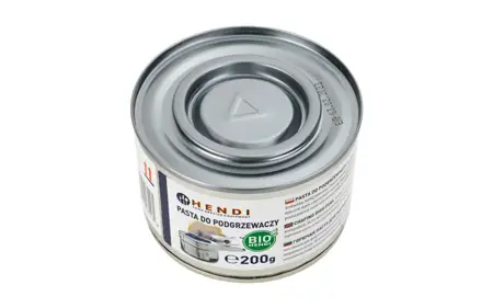 HENDI Pasta do podgrzewaczy 200g w metalowym pojemniku ze srebrną pokrywką