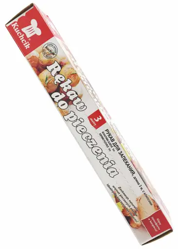 Rękaw do pieczenia 3m Kuchcik BOX szer. 29cm Rękaw przeznaczony jest do pieczenia drobiu, mięsa, warzyw, itp. Przyrządzane w nim potrawy są wyjątkowo soczyste. Umożliwia pieczenie bez zabrudzenia blachy, można stosować w tradycyjnych piekarnikach oraz kuchenkach mikrofalowych.
*Szerokość r...