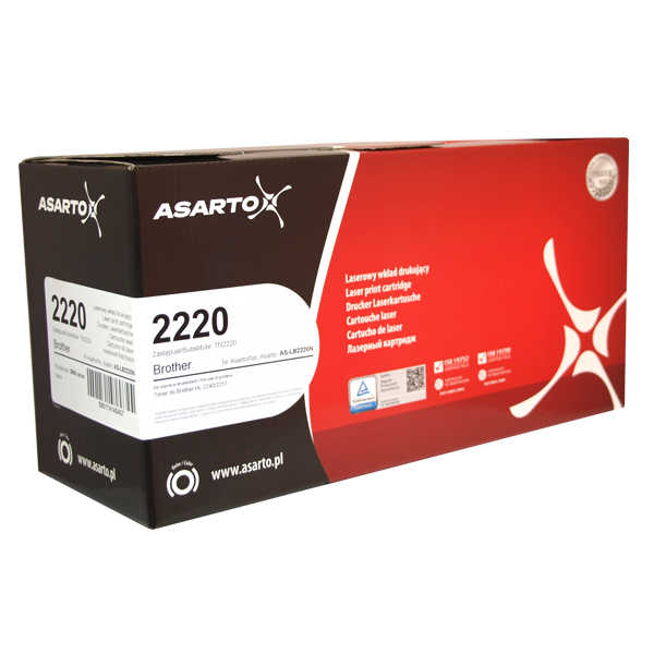 Toner ASARTO zamiennik Brother TN2220 2600 stron czarny w opakowaniu producenta