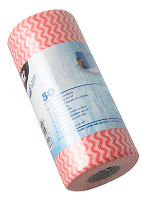 Ścierka Uniwersalna na rolce 50 szt tkaninowa 17,5m/18cm PAPSTAR Praktyczne ściereczki na rolce: do mycia i polerowania; miękkie, delikatne; bardzo chłonne. Wycierają na sucho, czyszczą na mokro. Opakowanie zawiera: 50szt.