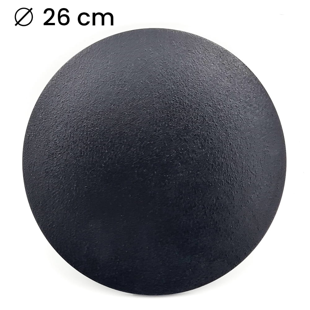 Podkładka okrągła czarna fi 26cm, 1050g