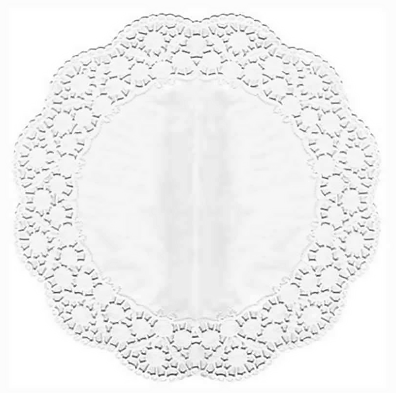 Serwetka ozd. pod tort 32cm 100szt Ozdobne serwetki pod tort, pokryte warstwą zapobiegającą przywieraniu ciasta.
*Średnica: 32cm,
*opakowanie zawiera: 100 szt.
