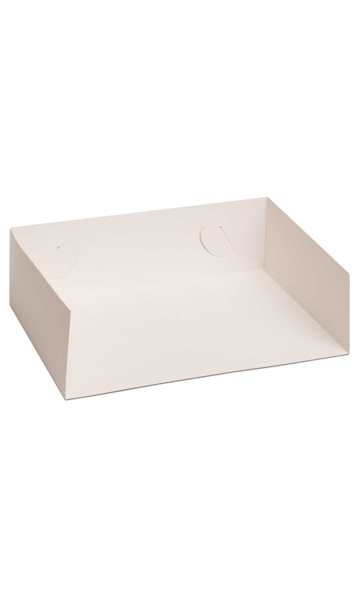 Tacka półkarton 20,5/12,5/7 100szt Tacka półkarton biała 20,5x12,5x7cm do piekarni i cukierni, opakowanie 100 sztuk