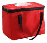 Torba termos na pojemniki obiadowe. Dzięki tej torbie produkt dotrze do klienta gorący i zachowa walory smakowe. Torby wykonane z mocnych, łatwo zmywalnych materiałów. Pomieści 6 lunchboxów. Posiadają przeźroczystą kieszeń na rachunki.

     *Wymiary...