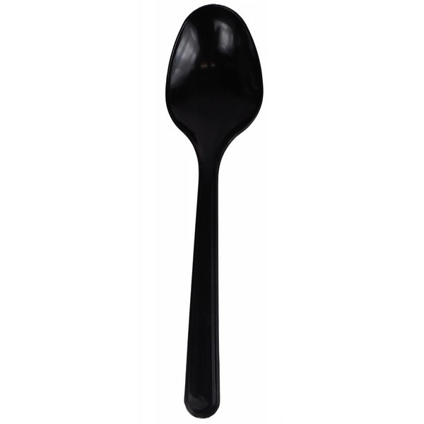 Łyżka SUPERIOR czarna 17,5 cm, opakowanie 50 sztuk