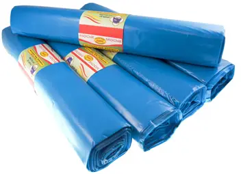 Worki na śmieci LD 160L 90/110  20szt grubość folii 30 mikronów NIEBIESKIE