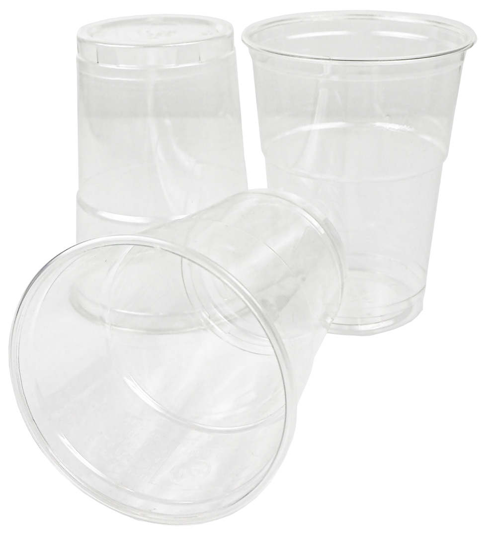 Kubek do szejków PET 400ml/95mm 50szt 400ml/550ml Kubek PET 400ml do szejków przezroczysty z kopułką, 50 sztuk w opakowaniu