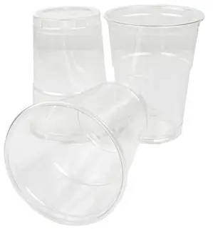 Kubek do szejków PET 400ml/95mm 50szt 400ml/550ml Kubek PET 400ml do szejków przezroczysty z kopułką, 50 sztuk w opakowaniu