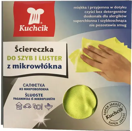Ścierka mikrofibra do szyb Kuchcik gładka