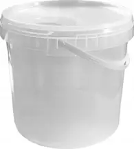 Wiaderko PP 3L + pokrywka bezbarwna TRANSPARENTNE