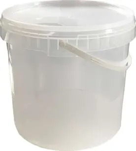 Wiaderko PP 10L + pokrywka bezbarwna TRANSPARENTNE