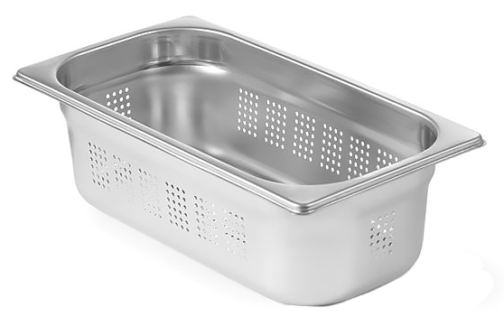 Pojemnik GN wykonany ze stali nierdzewnej. Produkt charakteryzuje się bardzo dobrą jakością wykonania.
Cechy produktu:

   *Wykonane z wysokiej jakości stali nierdzewnej 18/10
   *Bardzo solidna konstrukcja
   *Łagodne krawędzie pozwalające utrzym...