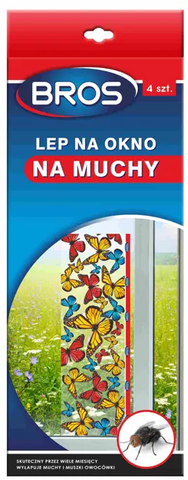 BROS Lep na muchy na  okno 4szt