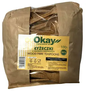 Łyżeczka z Włókien Drzewnych12,5cm 50 szt REUSE