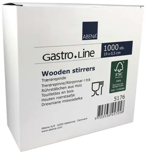 Mieszadełko drewniane. 18cm 1000szt PROSTE