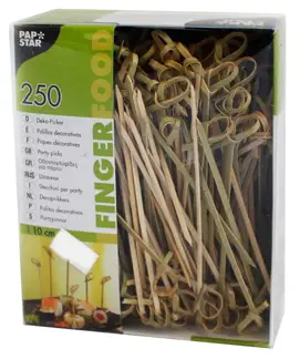 Wykałaczka patyczek kokard. 10cm  250szt FINGERFOOD KNOT