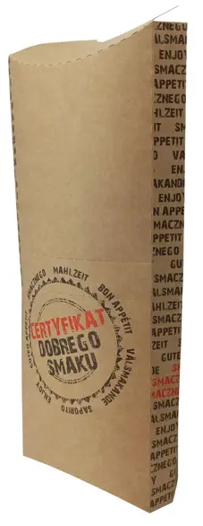 Opakowanie TORTILLA WRAP średni 100szt "CERTYFIKAT" 94x32x210mm