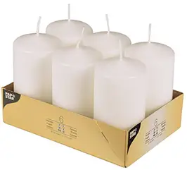 Świeca PIEŃKOWA  fi 6cm/ 11cm  1szt BIAŁY