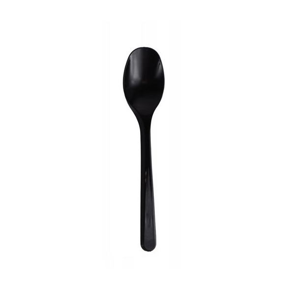 Łyżeczka Superior czarna 12,5cm jednorazowa z tworzywa, 50 sztuk