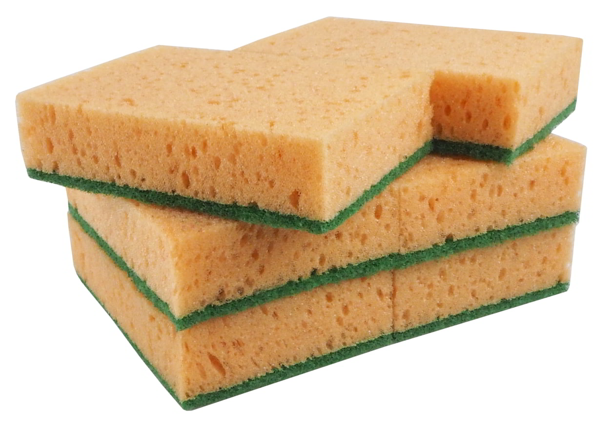 Dwuwarstwowa gąbka gospodarcza, przeznaczona do mycia bardzo zabrudzonych powierzchni. Wykonana z produktów o wysokiej jakości.

Wymiary: 9 cm x 13 cm