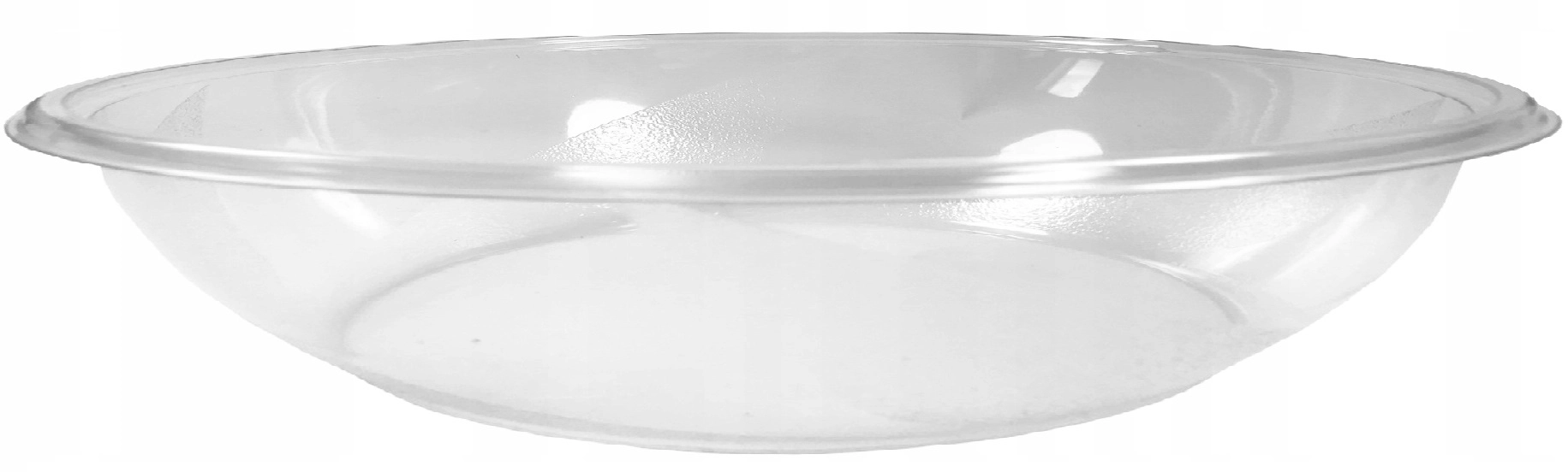 Miska sałatkowa 23cm 1000ml przezroczysta jednorazowa z twardego tworzywa.