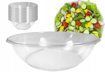 Miska sałatkowa przezroczysta 23cm 1500ml jednorazowa.