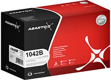 Toner ASARTO MLT-1042B do Samsung ML-1660, opakowanie czarno-czerwone, wydajność 1500 stron