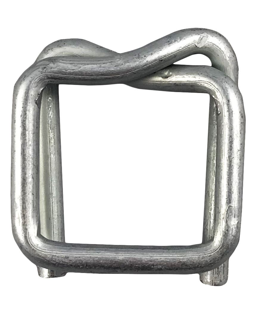 Zapinki druciane CB-6 19mm 1000szt Zapinka druciana CB-6 19mm do spinania taśmy, metalowa, szerokość 19mm
