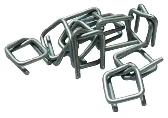 Zapinki druciane CB-6 19mm 1000szt Zapinki druciane CB-6 19mm metalowe do spinania taśmy, opakowanie 1000 sztuk